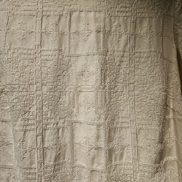 Cable Melbourne White Embroidered Mid Length White Summer Dress, Medium - Picture 4 of 16